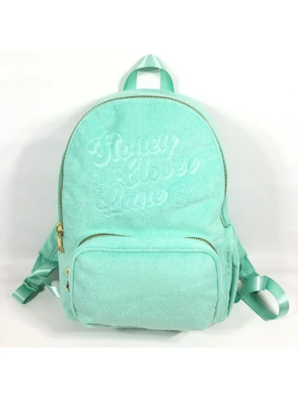 Stoney Clover Lane x Target Terry Cloth Embossed Backpack Light Green 15.75